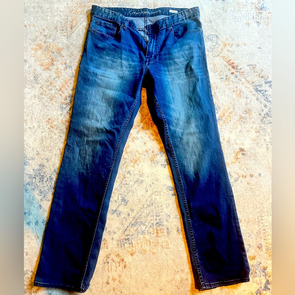 Slim straight Blue Jeans